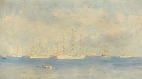 Tuke Henry Scott Falmouth Harbour 1896 canvas print