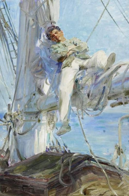 Tuke Henry Scott Sleeping Sailor 1905 canvas print