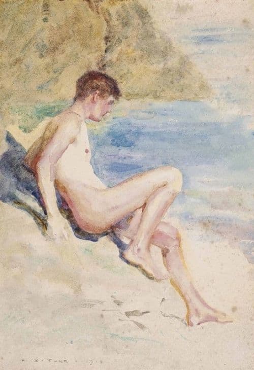 Tuke Henry Scott The Bather 1910 canvas print