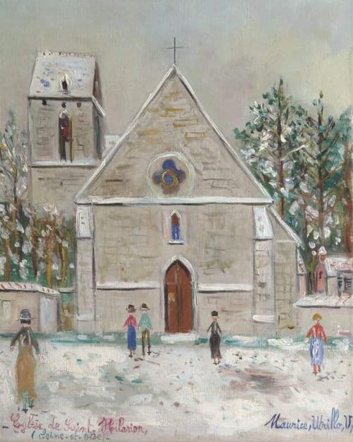 Utrillo Maurice Eglise Saint Hilarion canvas print