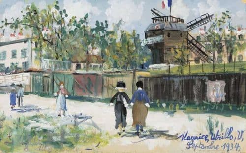 Utrillo Maurice Le Moulin De La Galette Montmartre 1934 canvas print