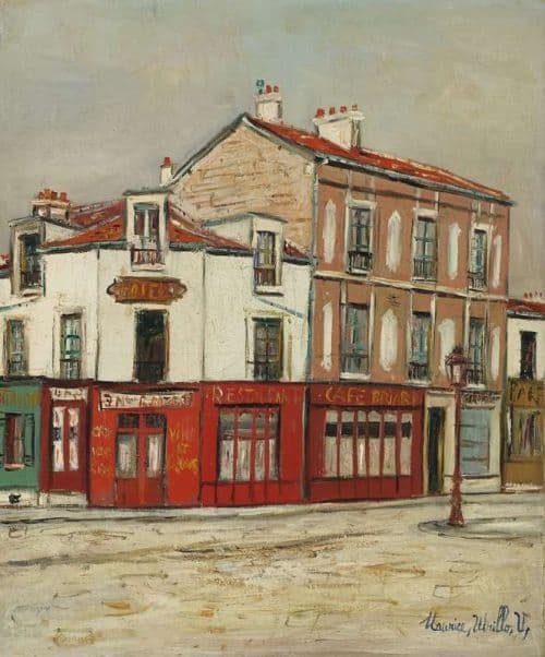 Utrillo Maurice Place Du Marche Au Vesinet Ca. 1940 canvas print