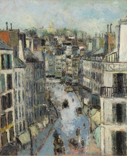 Utrillo Maurice Rue Lepic A Montmartre Ca. 1909 10 canvas print