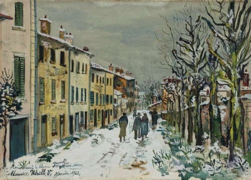 Utrillo Maurice Rue Sous La Neige 1923 canvas print