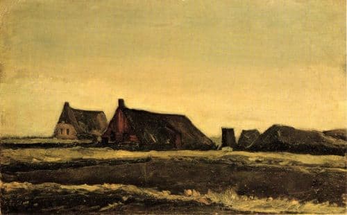 Van Gogh Cottages canvas print