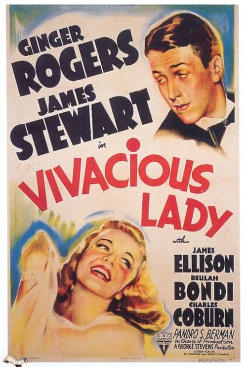 Vivacious Lady 1938 Movie Poster canvas print