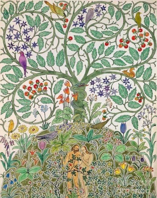 Voysey The Garden Of Eden 1923 canvas print
