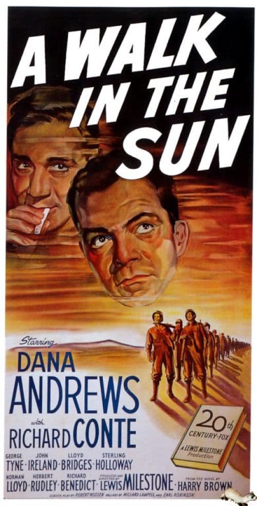 Walk In The Sun 1945 Movie Poster canvas print