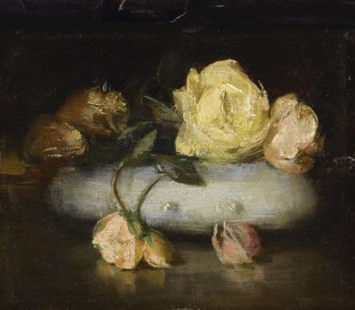 Weir Julian Alden Still Life With Roses 1884 canvas print