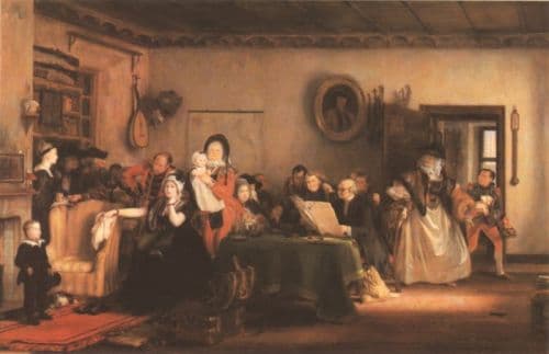 Wilkie David Reading The Will canvas print