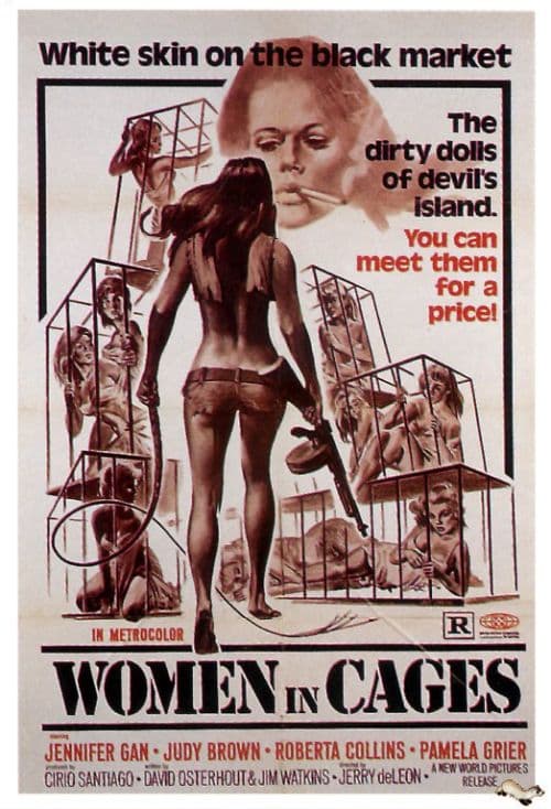 Women In Cages 1971 Movie Poster canvas print