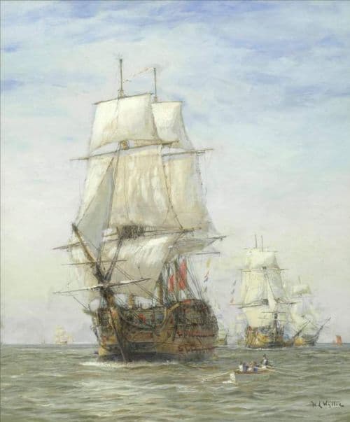 Wyllie Charles William The First Journey Of Victory 1778 canvas print