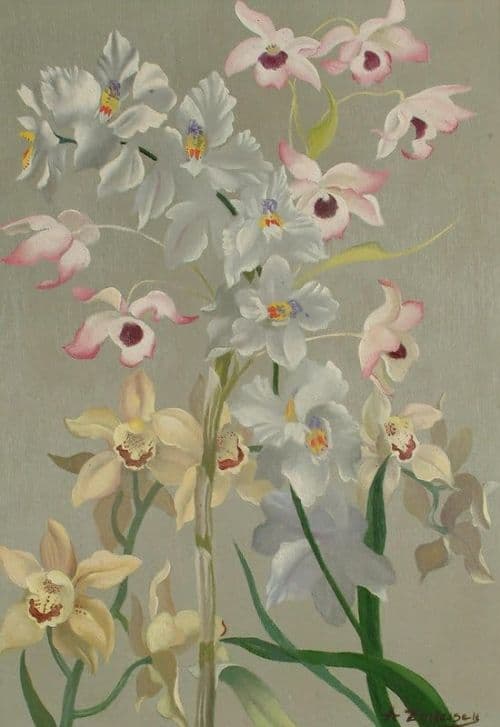 Zinkeisen Still Life With Orchids canvas print