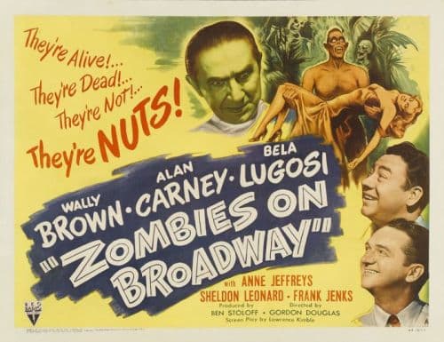 Zombies On Broadway 02 Movie Poster canvas print