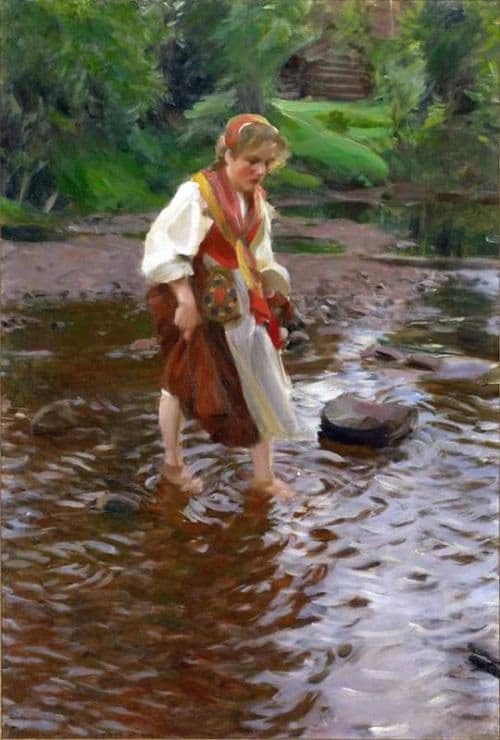 Zorn Anders The Girl From Alvdalen canvas print