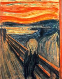 Edvard Munch The Scream   Skrik   Version 1 canvas print