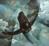 Tullio Crali Before The Parachute Opens - 1939 canvas print