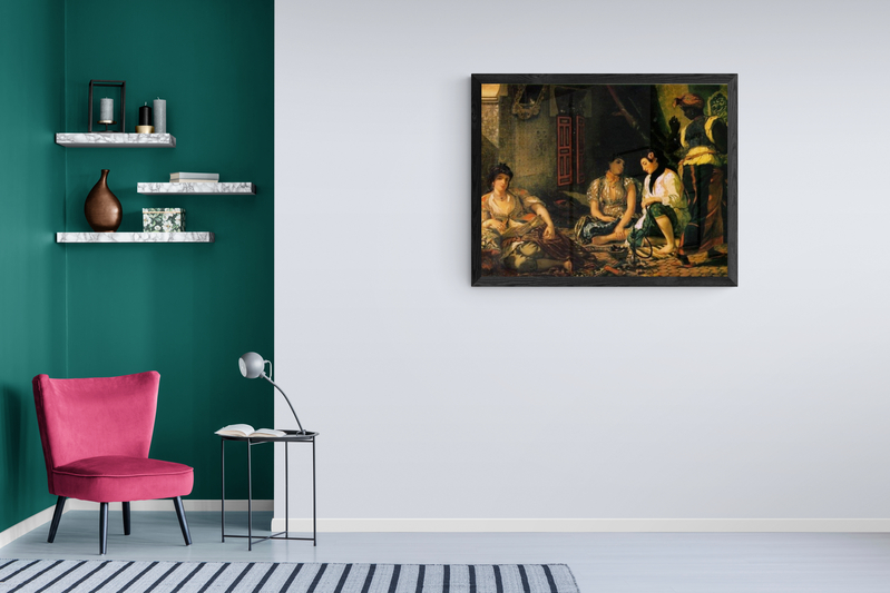 Delacroix Eugene Algeriennes Dans Leurs Appartements canvas print