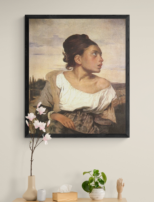 Delacroix Eugene Orphan Girl At The Cemetery classic art print on canvas