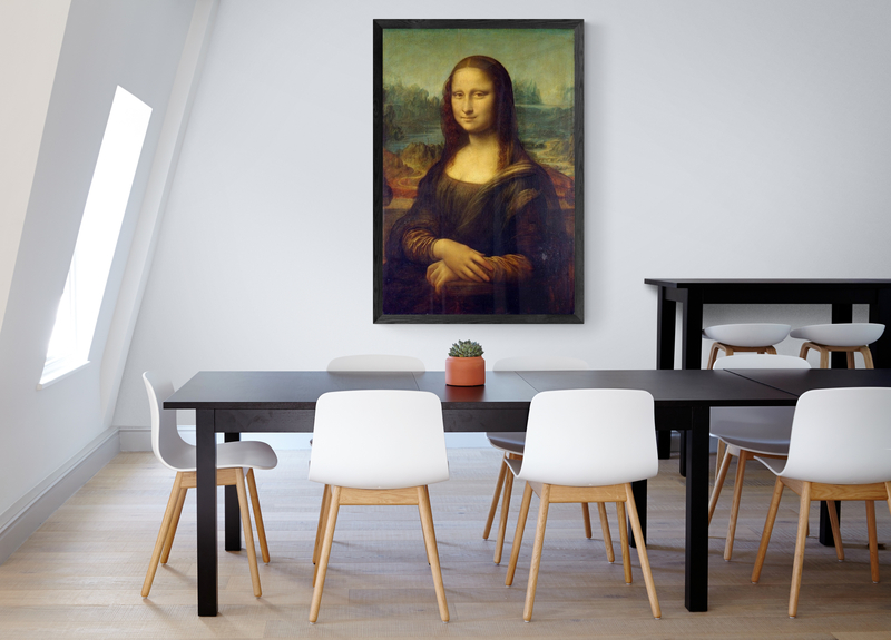 Leonardo da Vinci's Mona Lisa Art Print on Canvas canvas print