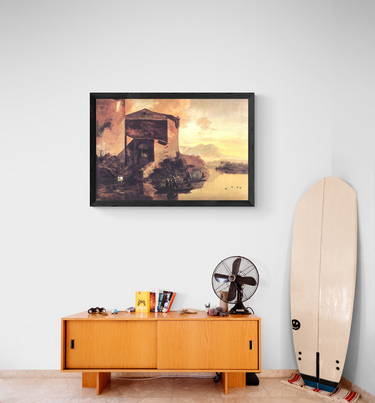 Pynacker Adam Paysage Avec Une Maison Sur Le Fleuve canvas print