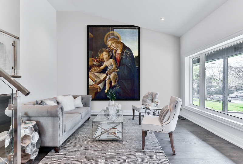 Botticelli Madonna With The Book canvas print