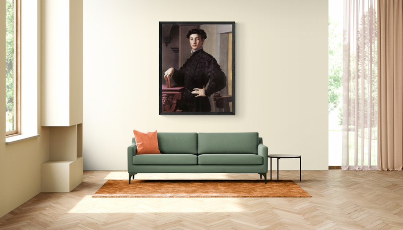 Bronzino Portrait Of A Young Man canvas print