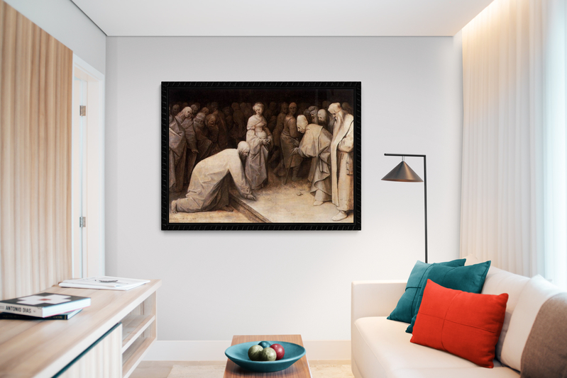 Bruegel Christ And The Woman Taken In Adultery canvas print