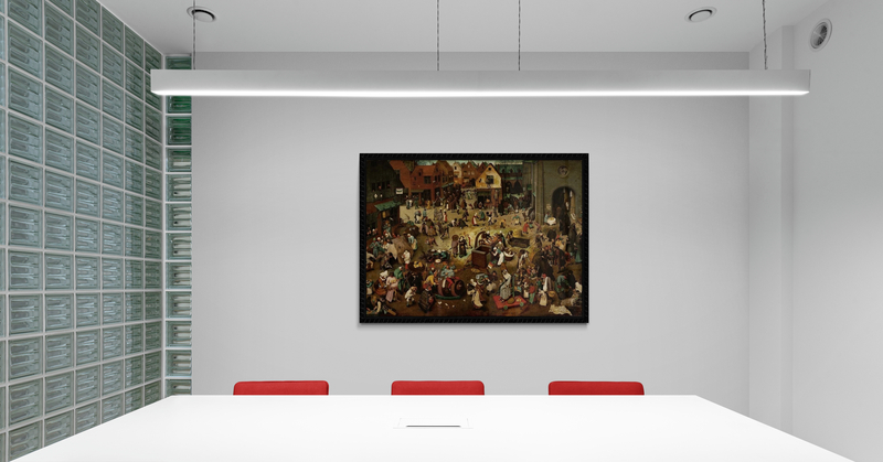 Bruegel The Fight Between Carnival And Lent canvas print