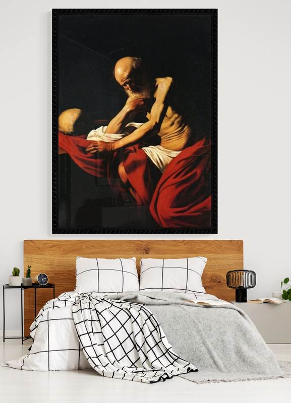 Caravaggio Saint Jerome In Meditation canvas print