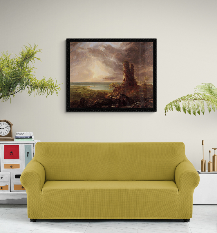 Cole Romantic Landscape With Ruined Tower canvas print