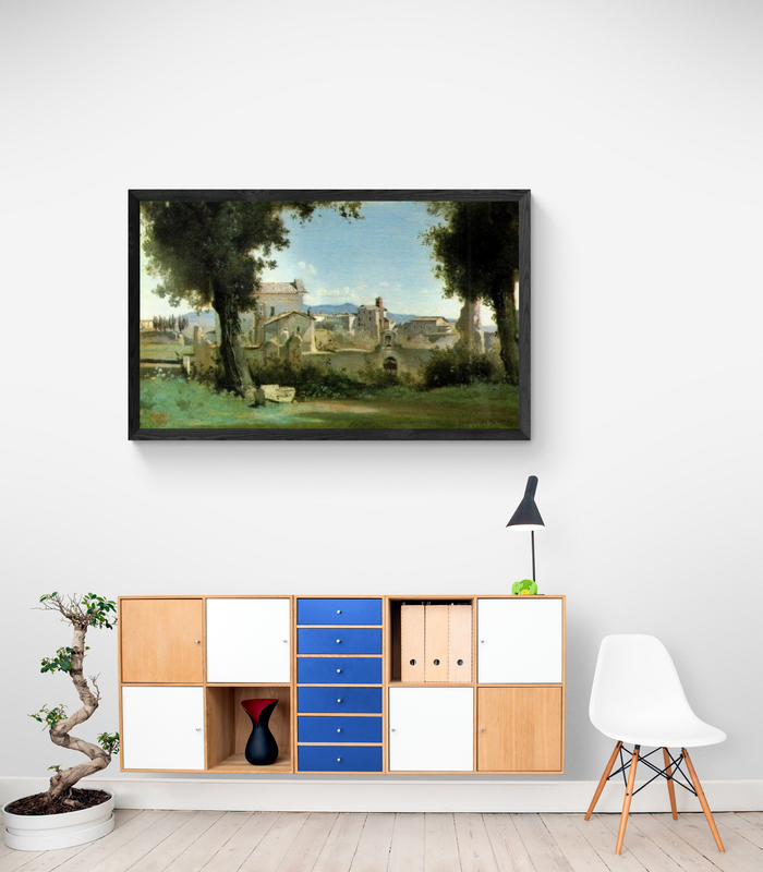 Corot Vue Des Jardins Farnese - Rome canvas print