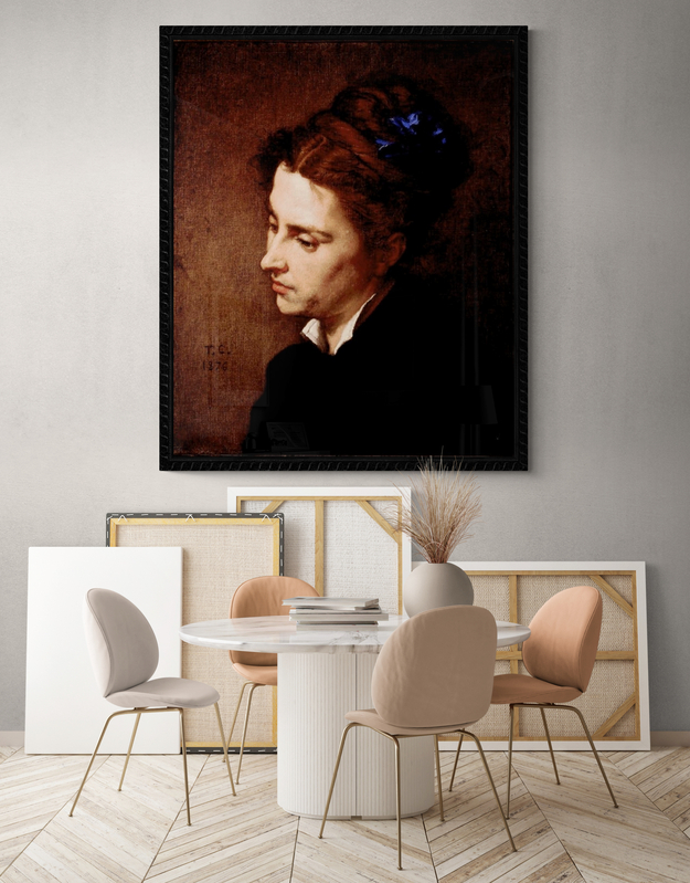 Couture Head Of A Woman canvas print