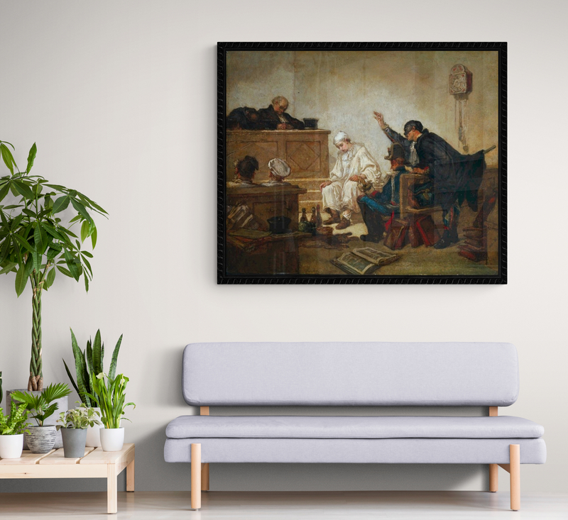 Couture Pierrot On Trial canvas print
