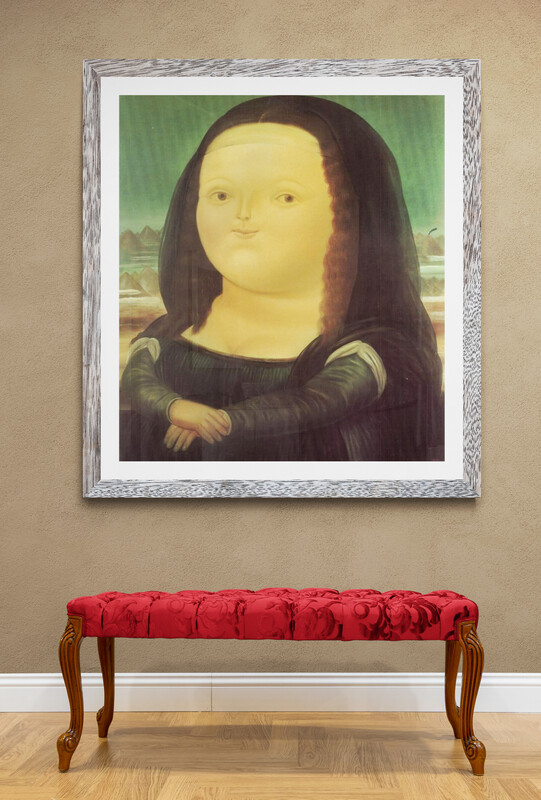 Botero Mona Lisa nghệ thuật in trên vải