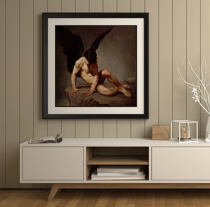 Roberto Ferri Angelo Caduto - Fallen Angel canvas print