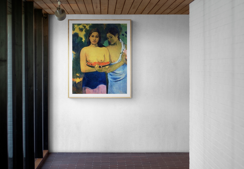 Paul Gauguin Two Tahitian Women 1899 canvas print