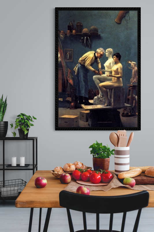 Gerome Working In Marble canvas print