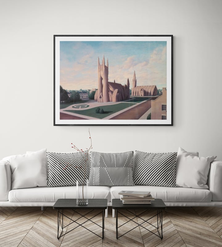 Rob Gonsalves This Is The Church And This Is The Steeple canvas print