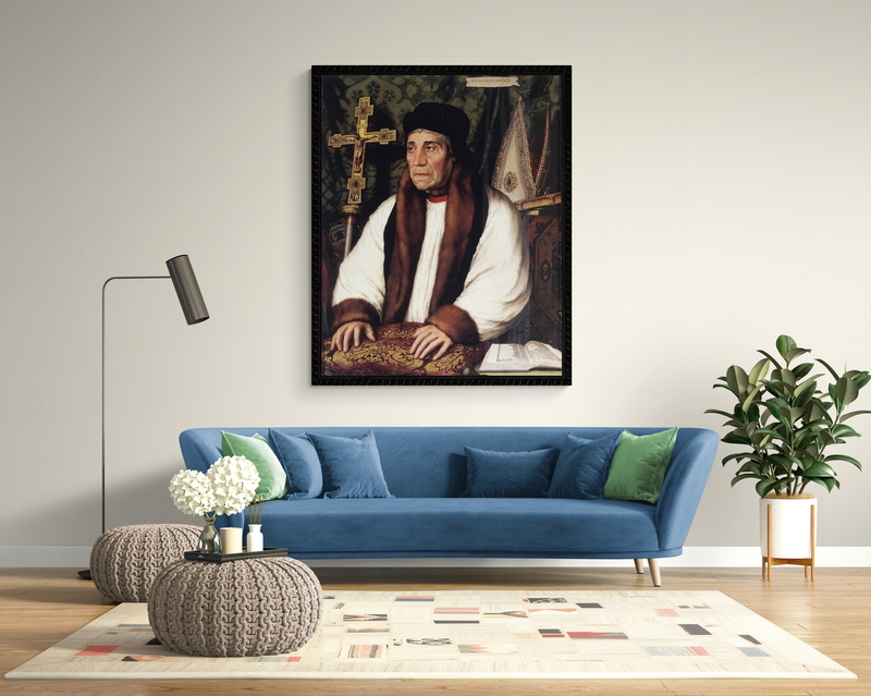 Holbien The Younger Portrait Of William Warham Archbishop Of Canterbury canvas print