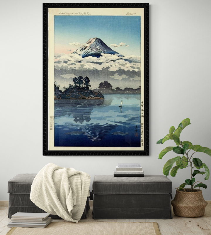 Tsuchiya Koitsu Lake Kawaguchi At The Foot Of Mt Fuji 1938 print on canvas