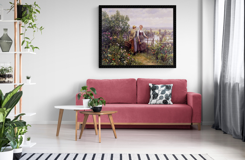 Knight Maria And Madeleine On The Terrace canvas print