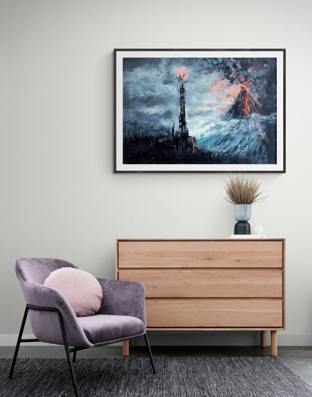 Lotr The Eye Of Sauron And The Mountain Of Doom canvas print
