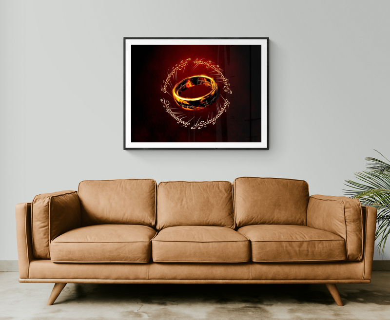 Lotr One Ring To Rule Them All art print on canvas