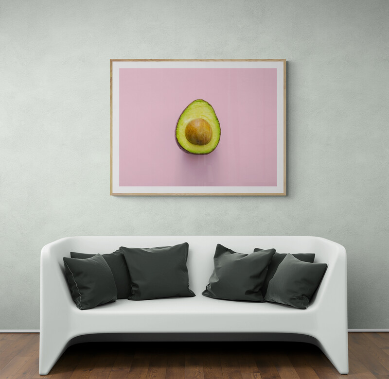 Avocado On Violet canvas print