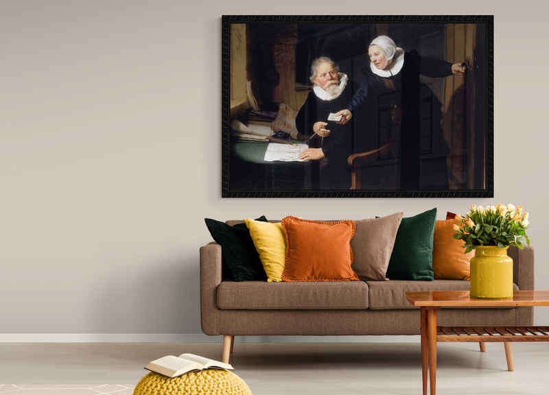 Rembrandt The Shipbuilder And His Wife canvas print