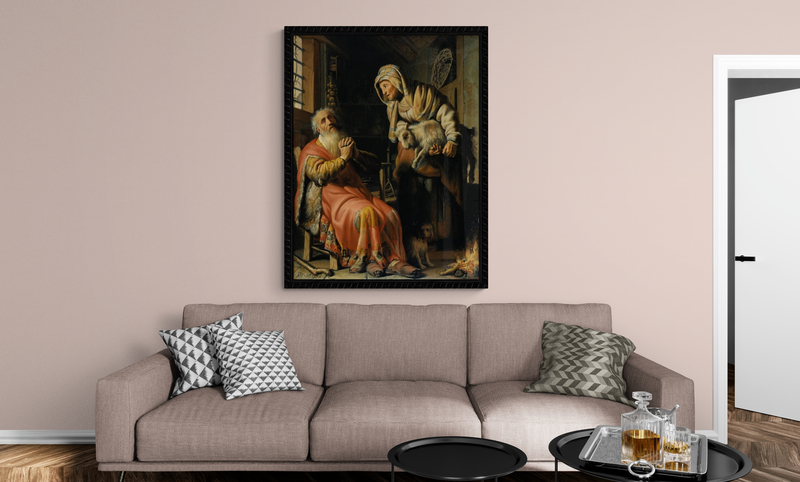 Rembrandt Tobit And Anna With A Kid canvas print