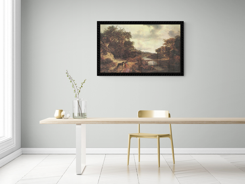 Ruisdael Le Pont De Bois classic art print on canvas