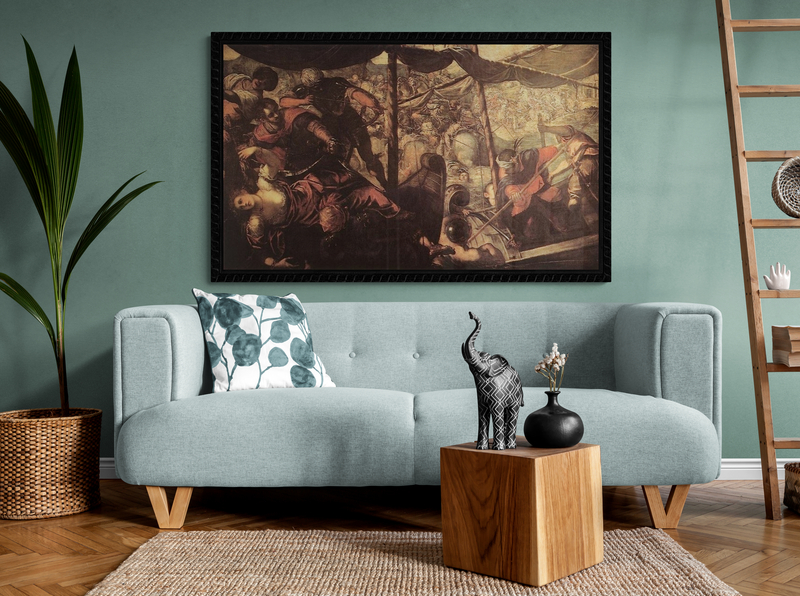 Tintoretto Battle Between Turks And Christians canvas print