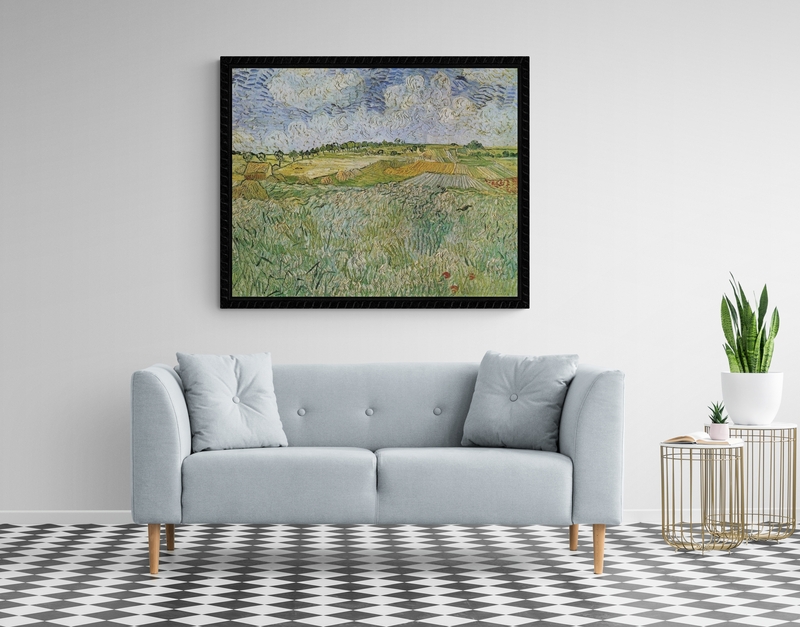 Van Gogh Auvers With Rain Clouds canvas print